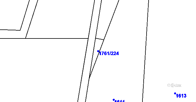 Parcela st. 1761/224 v KÚ Morávka, Katastrální mapa