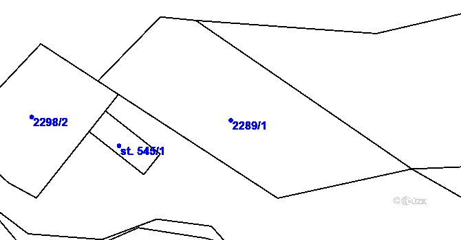 Parcela st. 2289/1 v KÚ Morávka, Katastrální mapa