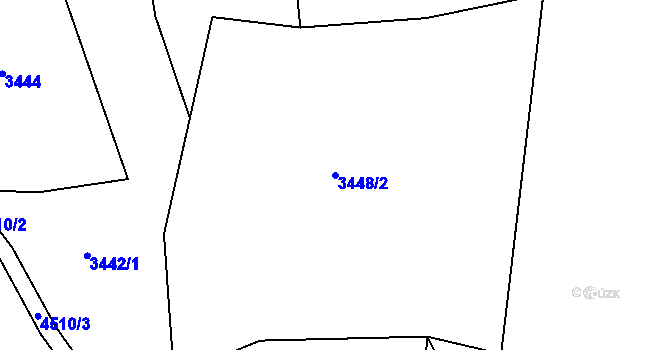 Parcela st. 3448/2 v KÚ Morávka, Katastrální mapa