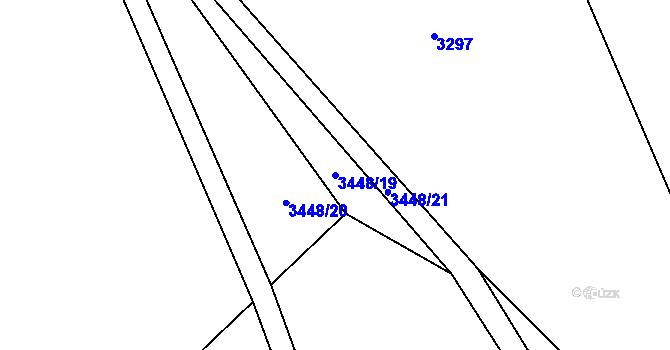 Parcela st. 3448/19 v KÚ Morávka, Katastrální mapa