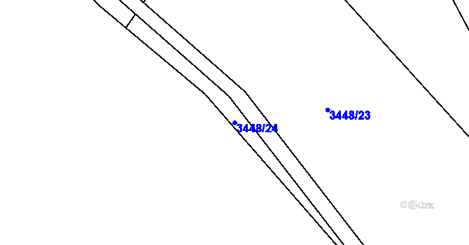 Parcela st. 3448/24 v KÚ Morávka, Katastrální mapa