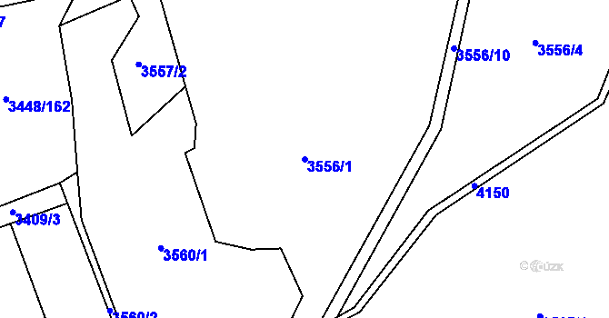 Parcela st. 3556/1 v KÚ Morávka, Katastrální mapa