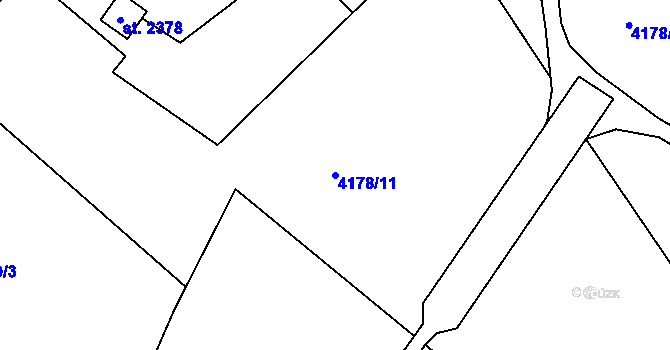 Parcela st. 4178/11 v KÚ Morávka, Katastrální mapa