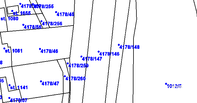 Parcela st. 4178/146 v KÚ Morávka, Katastrální mapa