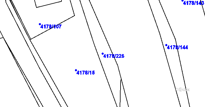 Parcela st. 4178/226 v KÚ Morávka, Katastrální mapa