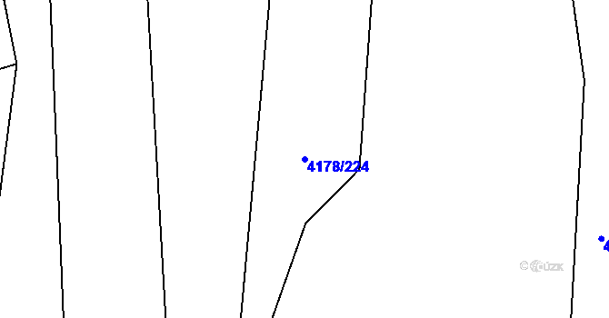 Parcela st. 4178/224 v KÚ Morávka, Katastrální mapa