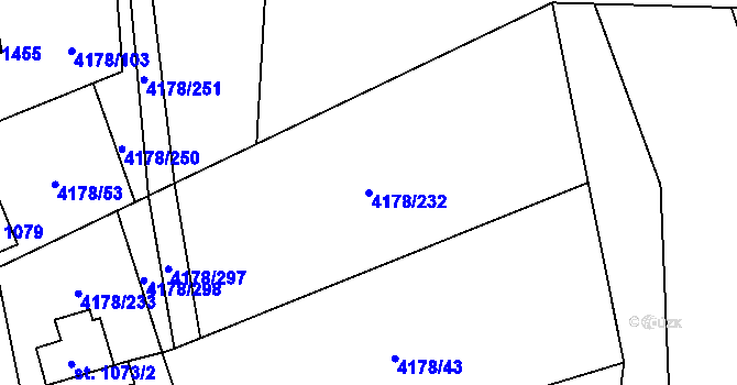 Parcela st. 4178/232 v KÚ Morávka, Katastrální mapa