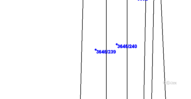 Parcela st. 3646/239 v KÚ Morávka, Katastrální mapa