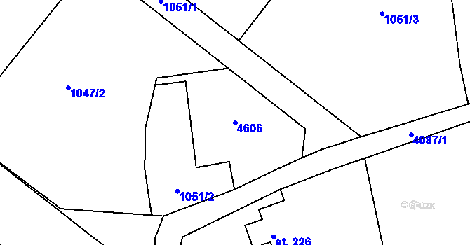 Parcela st. 4606 v KÚ Morávka, Katastrální mapa