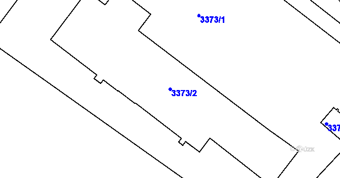 Parcela st. 3373/2 v KÚ Moravská Třebová, Katastrální mapa