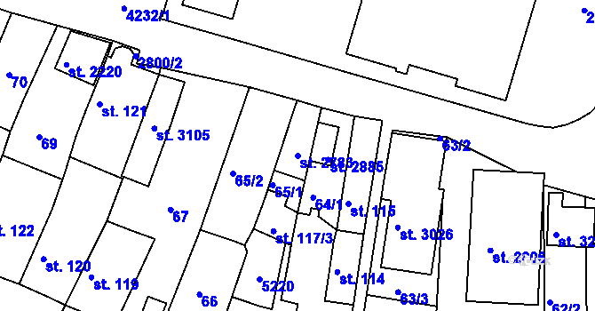 Parcela st. 2783 v KÚ Moravské Budějovice, Katastrální mapa