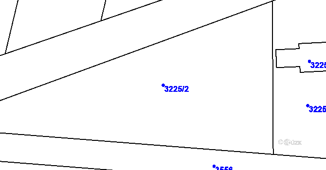 Parcela st. 3225/2 v KÚ Moravský Krumlov, Katastrální mapa