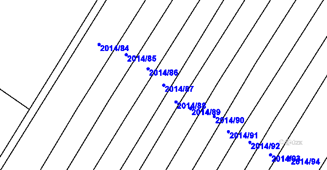 Parcela st. 2014/87 v KÚ Moravský Krumlov, Katastrální mapa