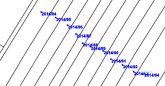 Parcela st. 2014/88 v KÚ Moravský Krumlov, Katastrální mapa