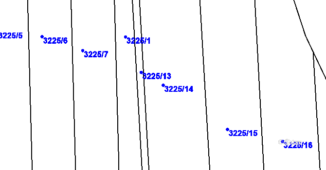 Parcela st. 3225/14 v KÚ Moravský Krumlov, Katastrální mapa