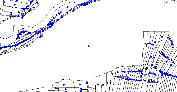 Parcela st. 349/1 v KÚ Rokytná, Katastrální mapa