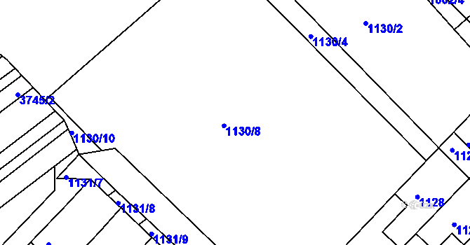 Parcela st. 1130/7 v KÚ Moravský Písek, Katastrální mapa