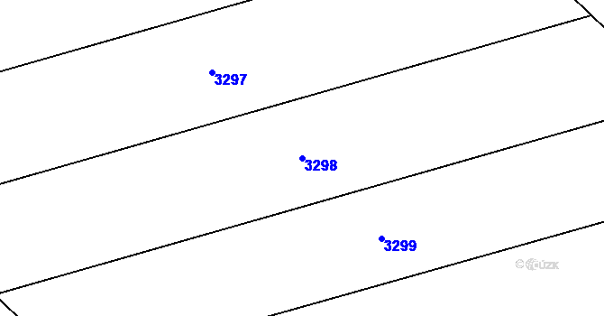 Parcela st. 3298 v KÚ Moravský Písek, Katastrální mapa