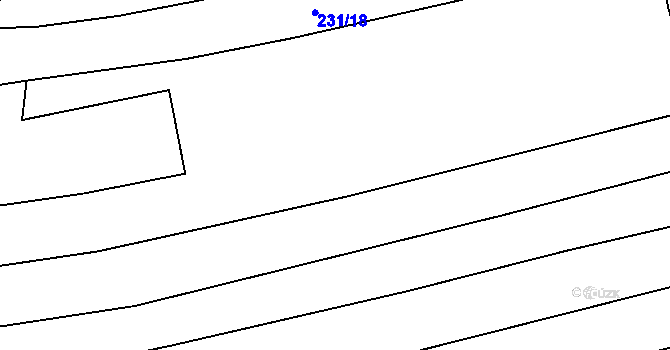 Parcela st. 237/1 v KÚ Morkůvky, Katastrální mapa