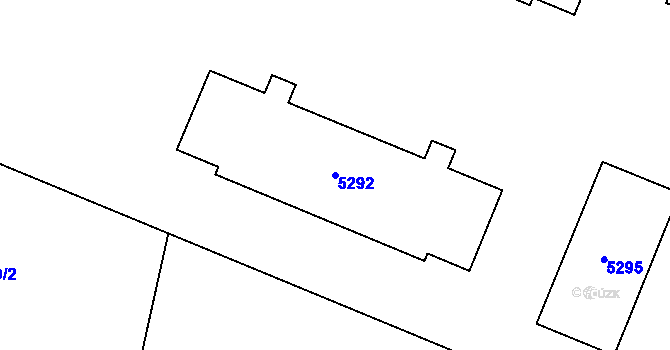 Parcela st. 5292 v KÚ Most II, Katastrální mapa