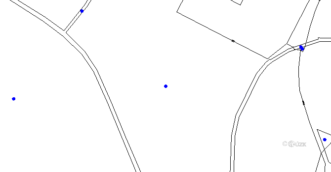 Parcela st. 1/3 v KÚ Rudolice nad Bílinou, Katastrální mapa