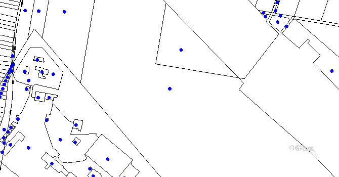 Parcela st. 1412/1 v KÚ Stichovice, Katastrální mapa