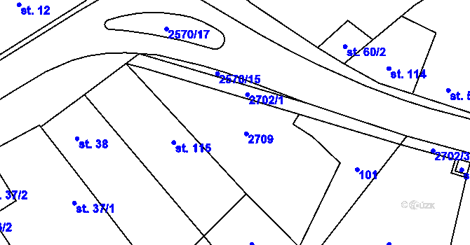 Parcela st. 39 v KÚ Mrákotín u Telče, Katastrální mapa