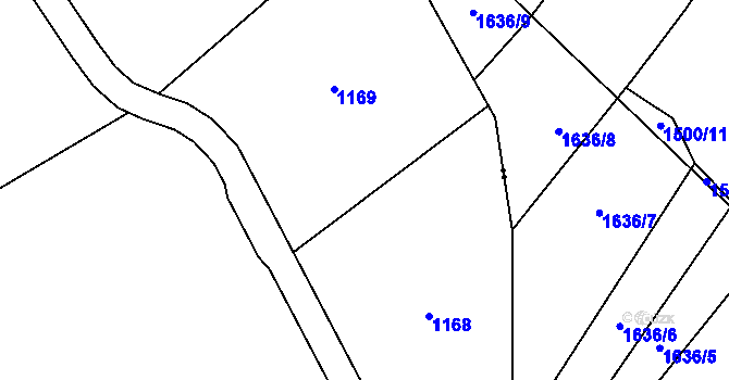 Parcela st. 30/2 v KÚ Praskolesy u Mrákotína, Katastrální mapa