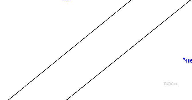 Parcela st. 75/9 v KÚ Praskolesy u Mrákotína, Katastrální mapa