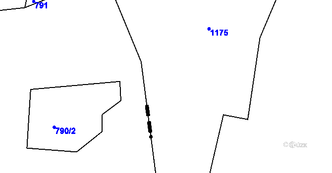 Parcela st. 267/3 v KÚ Praskolesy u Mrákotína, Katastrální mapa