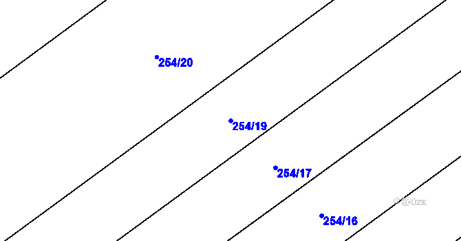 Parcela st. 254/19 v KÚ Mramotice, Katastrální mapa