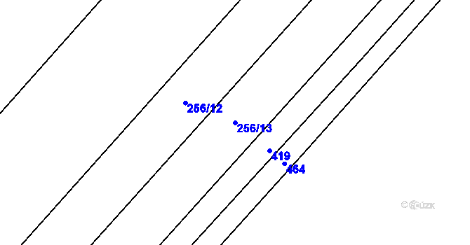 Parcela st. 256/13 v KÚ Mramotice, Katastrální mapa