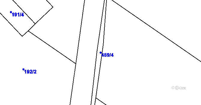 Parcela st. 459/4 v KÚ Mramotice, Katastrální mapa