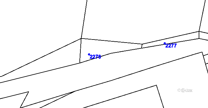 Parcela st. 85/6 v KÚ Mrlínek, Katastrální mapa