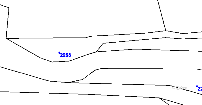Parcela st. 123/9 v KÚ Mrlínek, Katastrální mapa