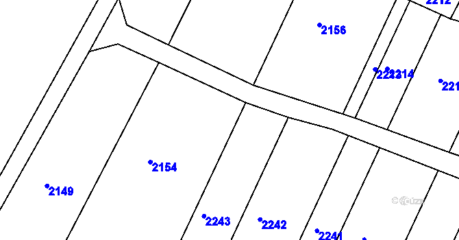 Parcela st. 229 v KÚ Mrlínek, Katastrální mapa