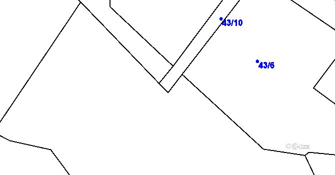 Parcela st. 45/12 v KÚ Benetice u Světlé nad Sázavou, Katastrální mapa