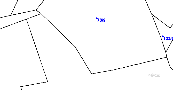 Parcela st. 73/8 v KÚ Benetice u Světlé nad Sázavou, Katastrální mapa