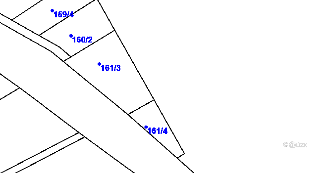 Parcela st. 134/5 v KÚ Mrzkovice, Katastrální mapa