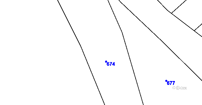 Parcela st. 170/2 v KÚ Mštěnovice, Katastrální mapa