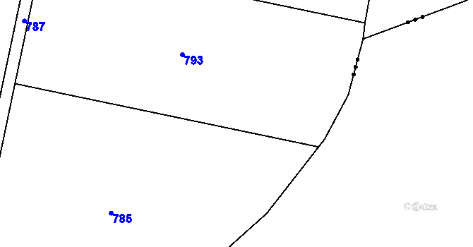 Parcela st. 430/5 v KÚ Mštěnovice, Katastrální mapa