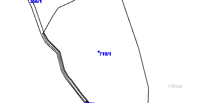 Parcela st. 719/1 v KÚ Mukařov u Říčan, Katastrální mapa