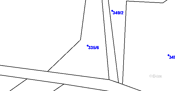 Parcela st. 335/6 v KÚ Mukařov u Jablonce nad Nisou, Katastrální mapa