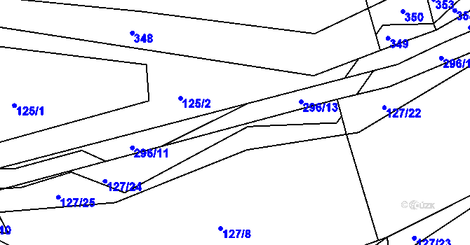 Parcela st. 296/12 v KÚ Mutěnice u Strakonic, Katastrální mapa