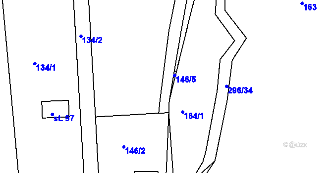 Parcela st. 147/6 v KÚ Mutěnice u Strakonic, Katastrální mapa