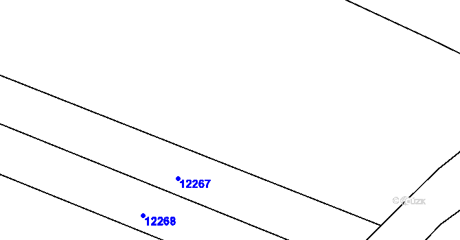 Parcela st. 6843/25 v KÚ Mutěnice, Katastrální mapa