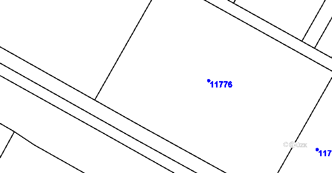 Parcela st. 2463/36 v KÚ Mutěnice, Katastrální mapa