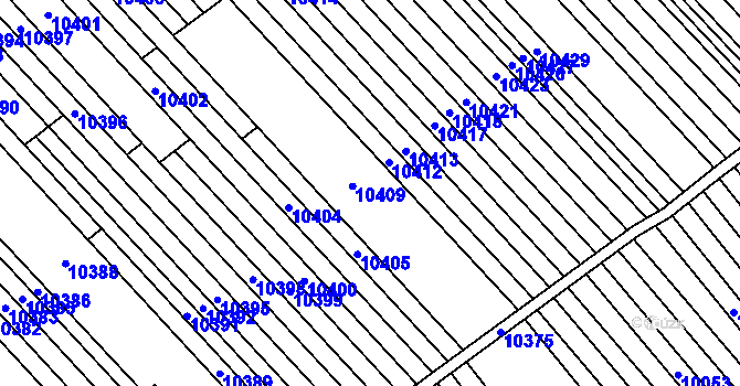 Parcela st. 4865/9 v KÚ Mutěnice, Katastrální mapa