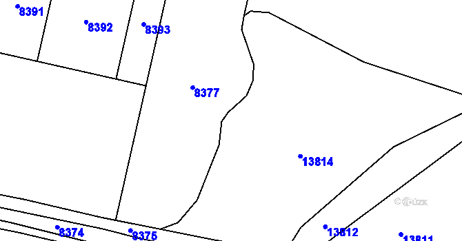 Parcela st. 6545/1 v KÚ Mutěnice, Katastrální mapa