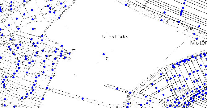Parcela st. 6843/1 v KÚ Mutěnice, Katastrální mapa